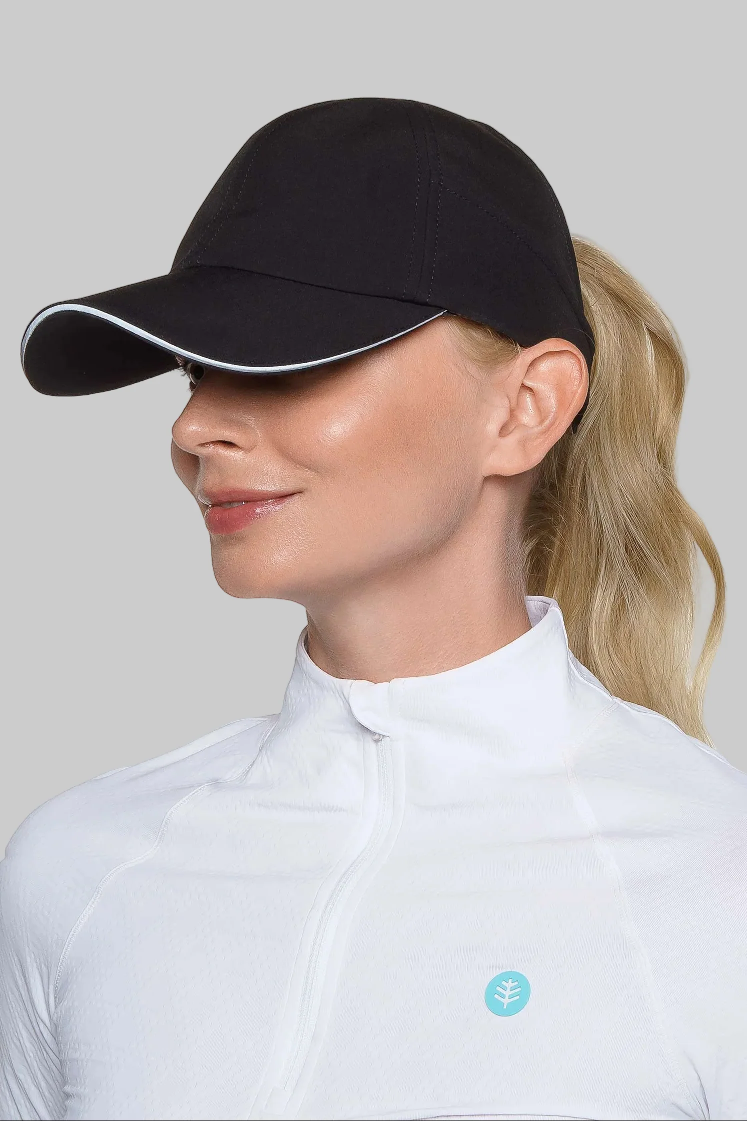 Racket Padel Ponytail Cap | Black