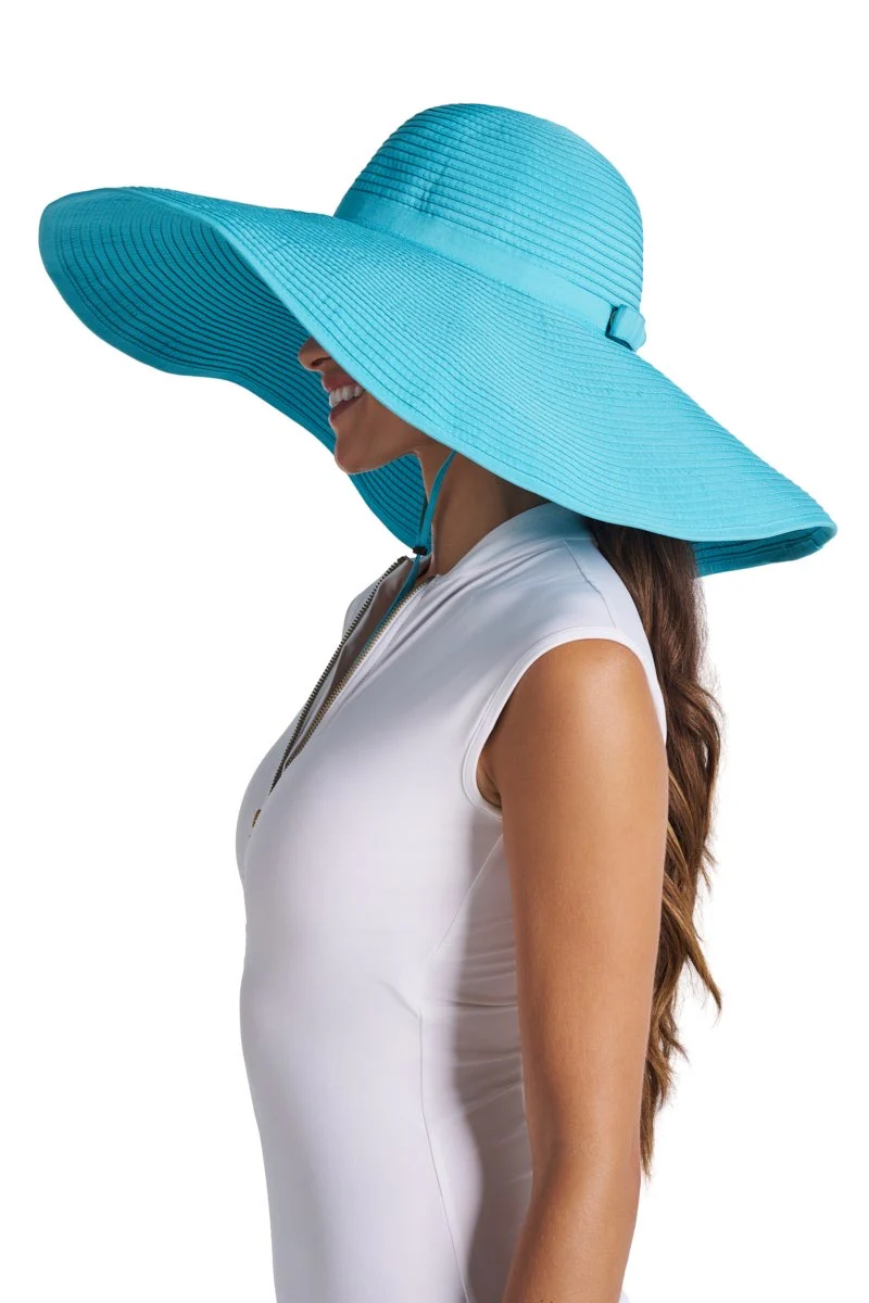 Shelby Shapeable Poolside Hat | Blue Curacao - Image 3