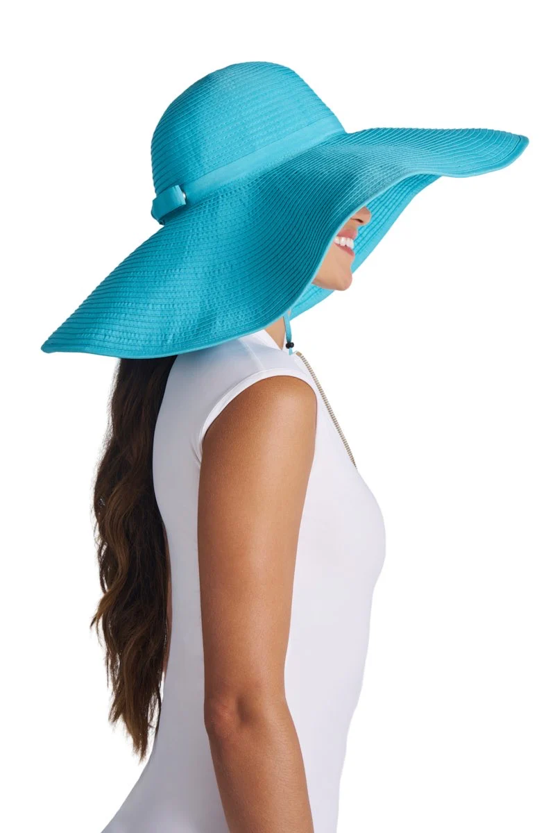 Shelby Shapeable Poolside Hat | Blue Curacao - Image 4