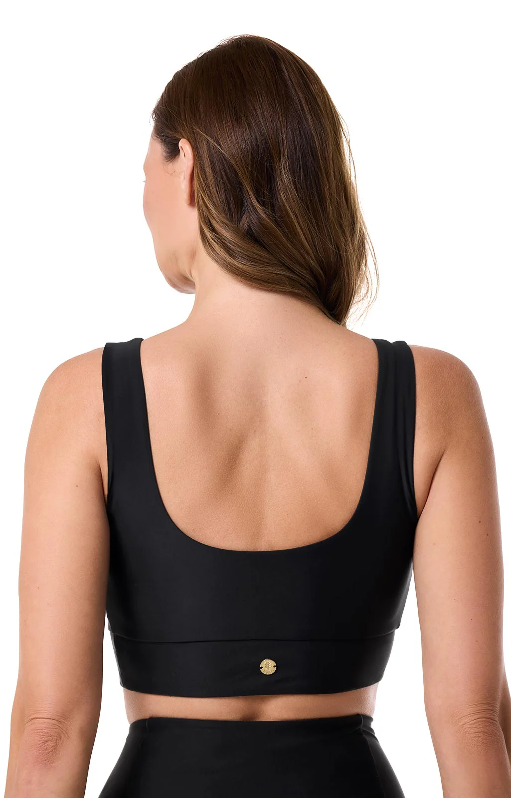 Women's Spring Garden Bikini Swim Crop Top | Black - Image 5