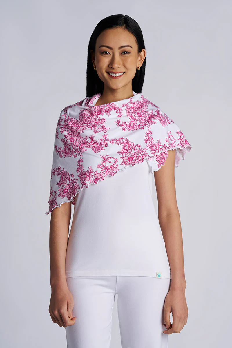 Women's Savannah Sun Blanket | Fuchsia Bouquet - Image 3