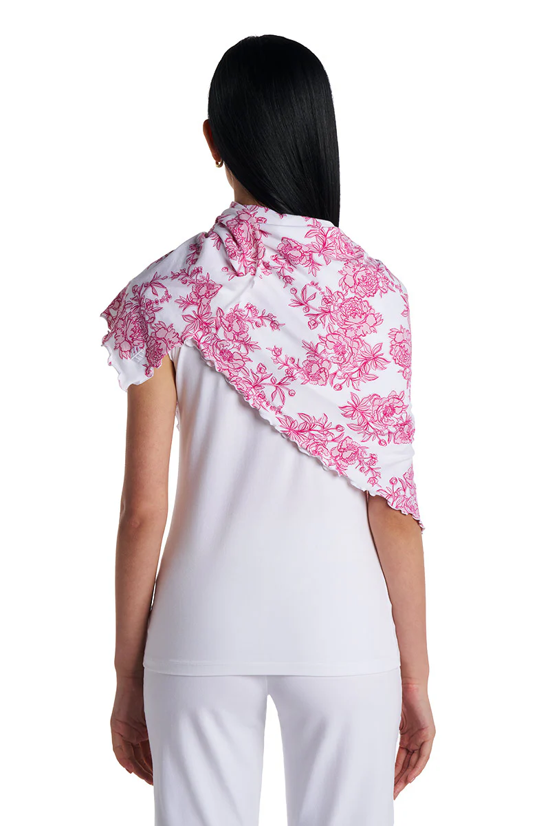 Women's Savannah Sun Blanket | Fuchsia Bouquet - Image 4
