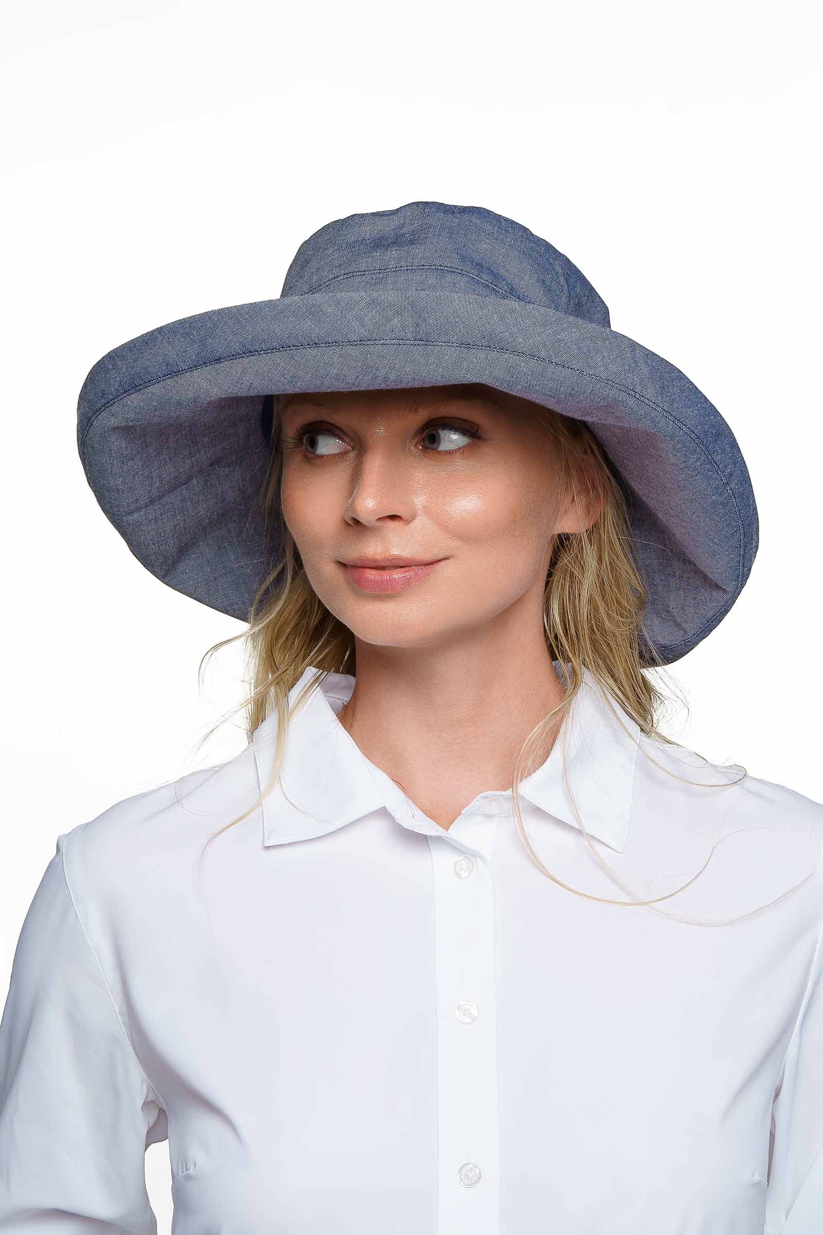 Women's Sydney Kettle Brim Hat | Denim Blue - Image 2