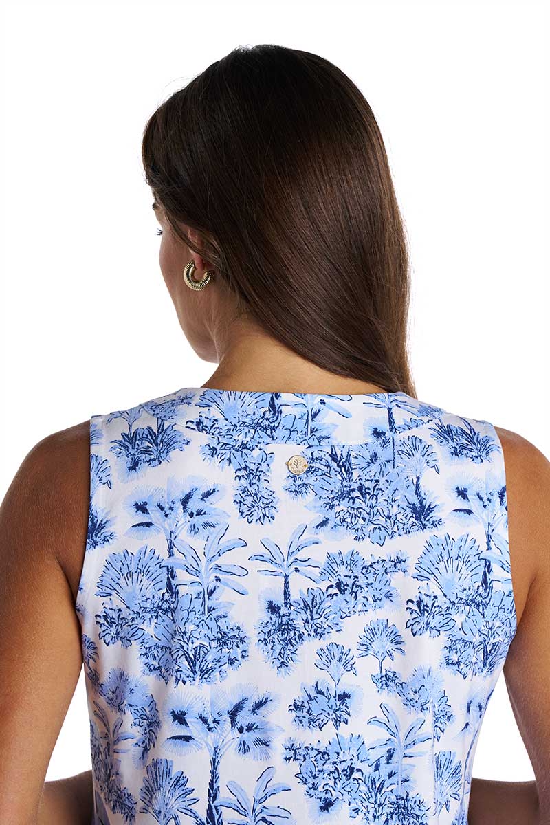 Women's Oceanside Tank Dress | Periwinkle Isla Bonita - Image 5