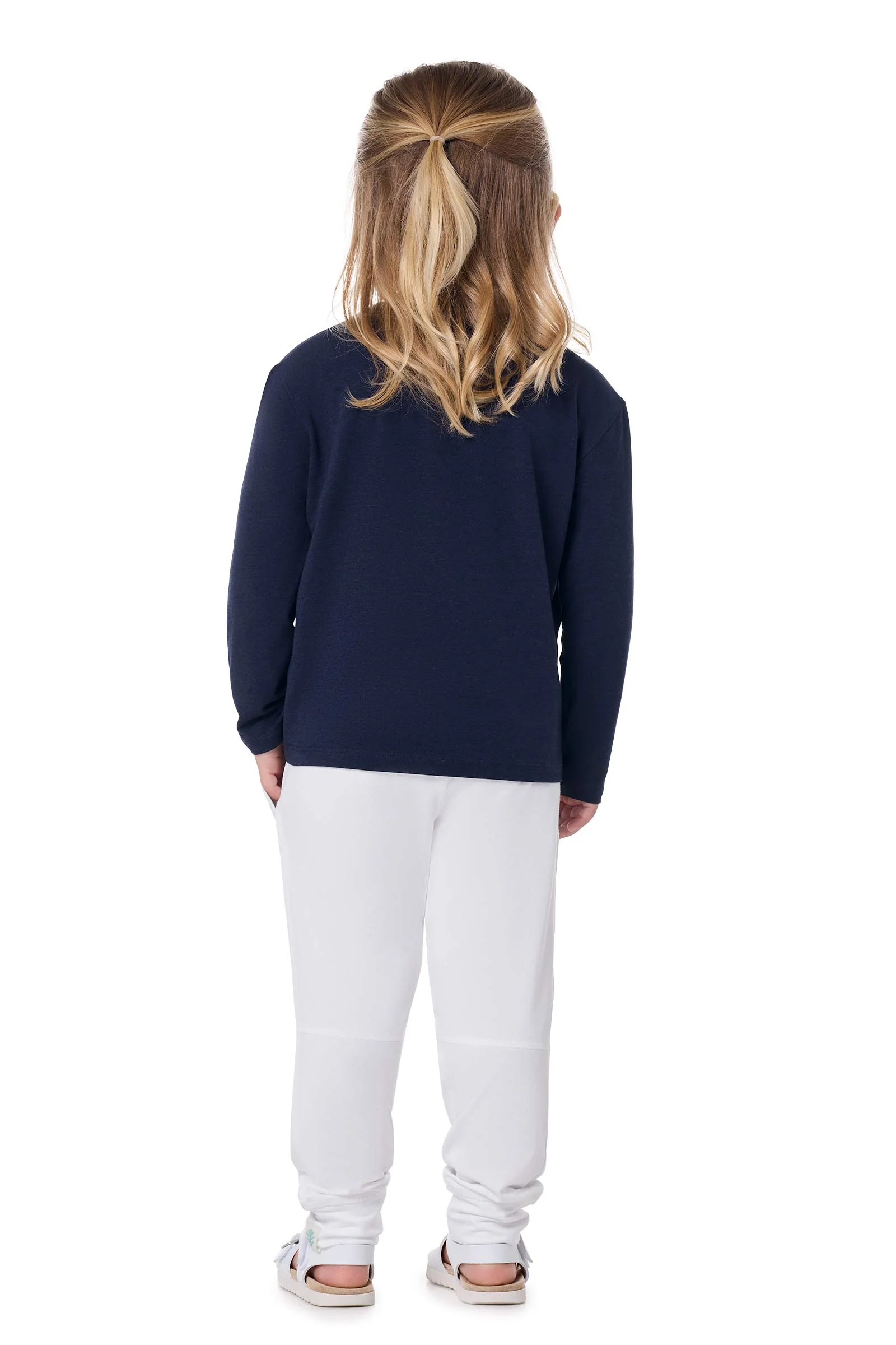 Toddler Coco Plum Everyday Long Sleeve T-Shirt | Navy - Image 3