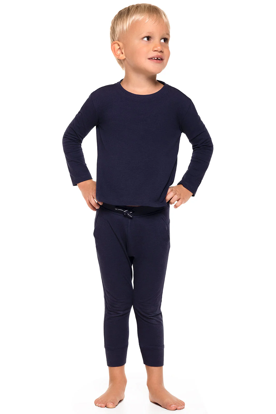 Toddler Coco Plum Everyday Long Sleeve T-Shirt | Navy - Image 5