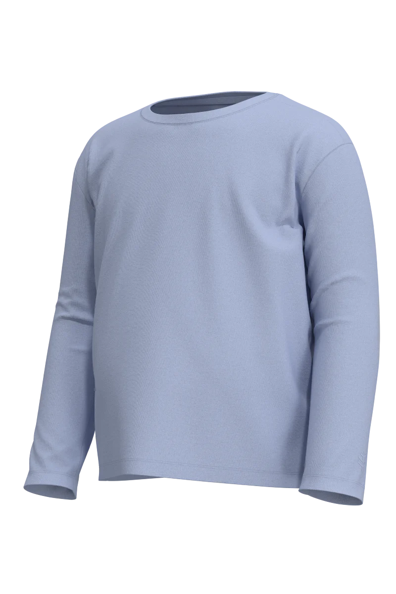 Toddler Coco Plum Everyday Long Sleeve T-Shirt | Periwinkle - Image 4
