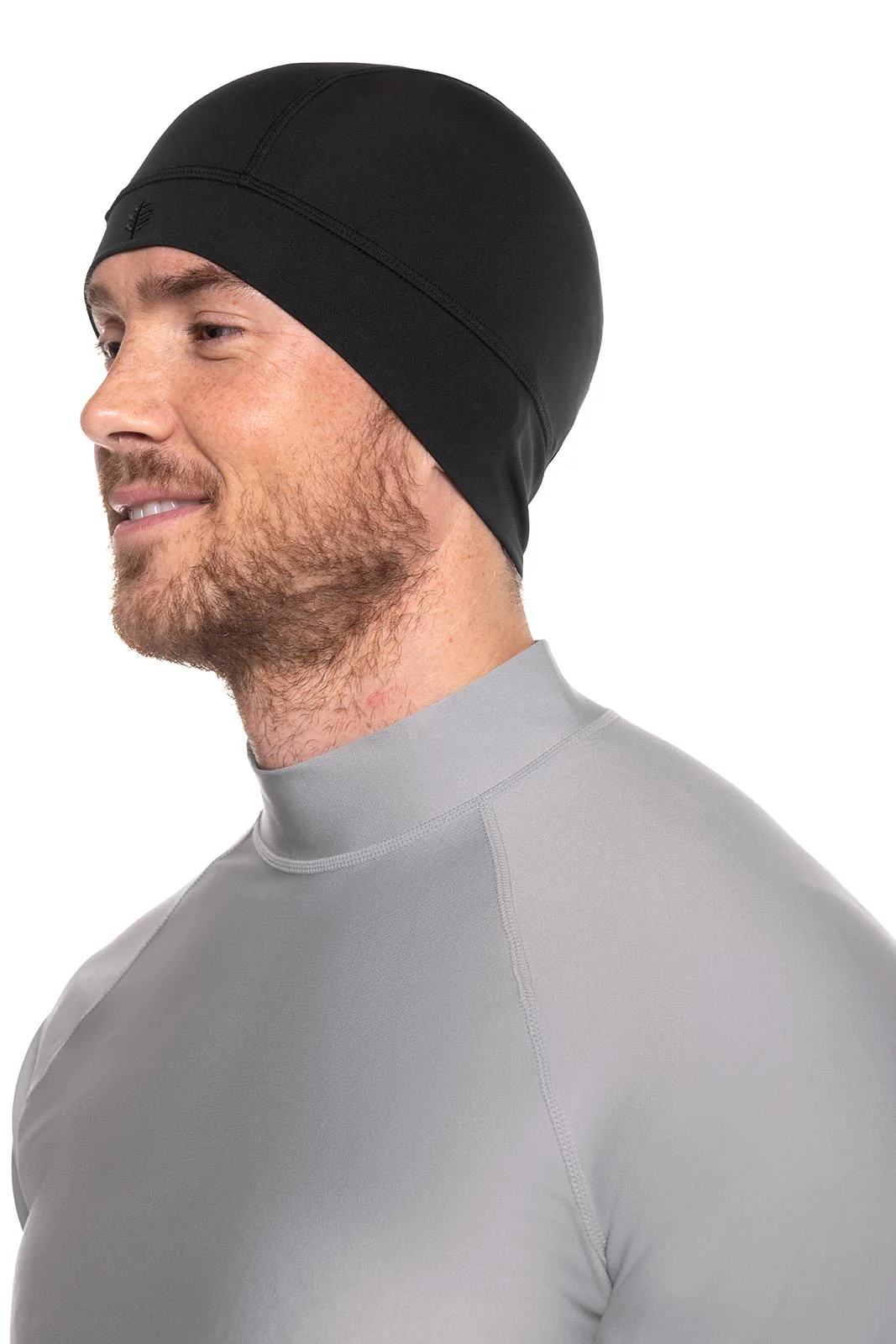 Unisex Aqua Sun Skully Cap | Black - Image 2
