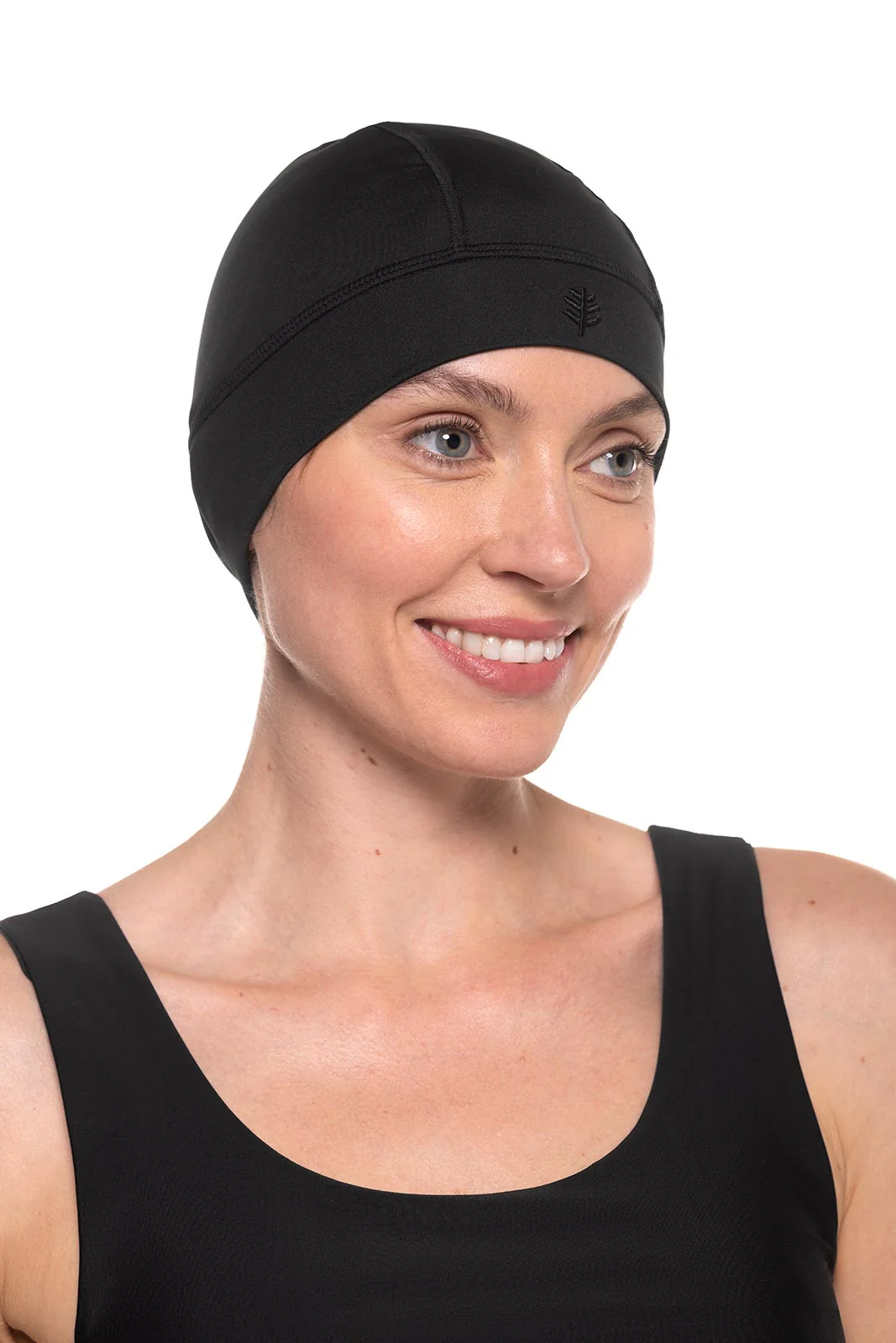 Unisex Aqua Sun Skully Cap | Black - Image 5