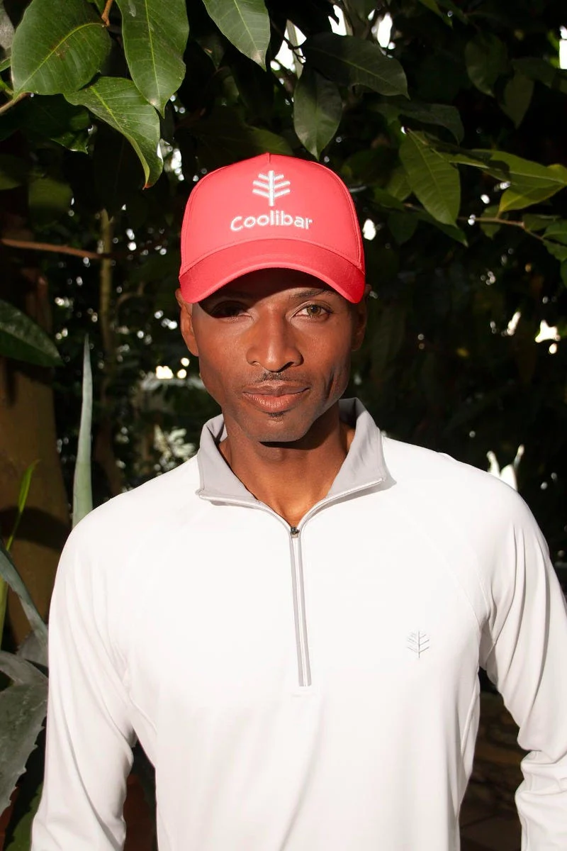 Unisex Sport Logo Cap | Vivid Coral - Image 2