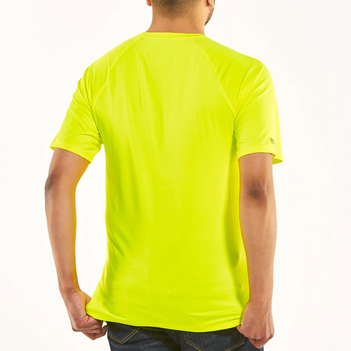 Unisex Bosun Crew Neck Short Sleeve Tee | Safety Yellow - Image 3
