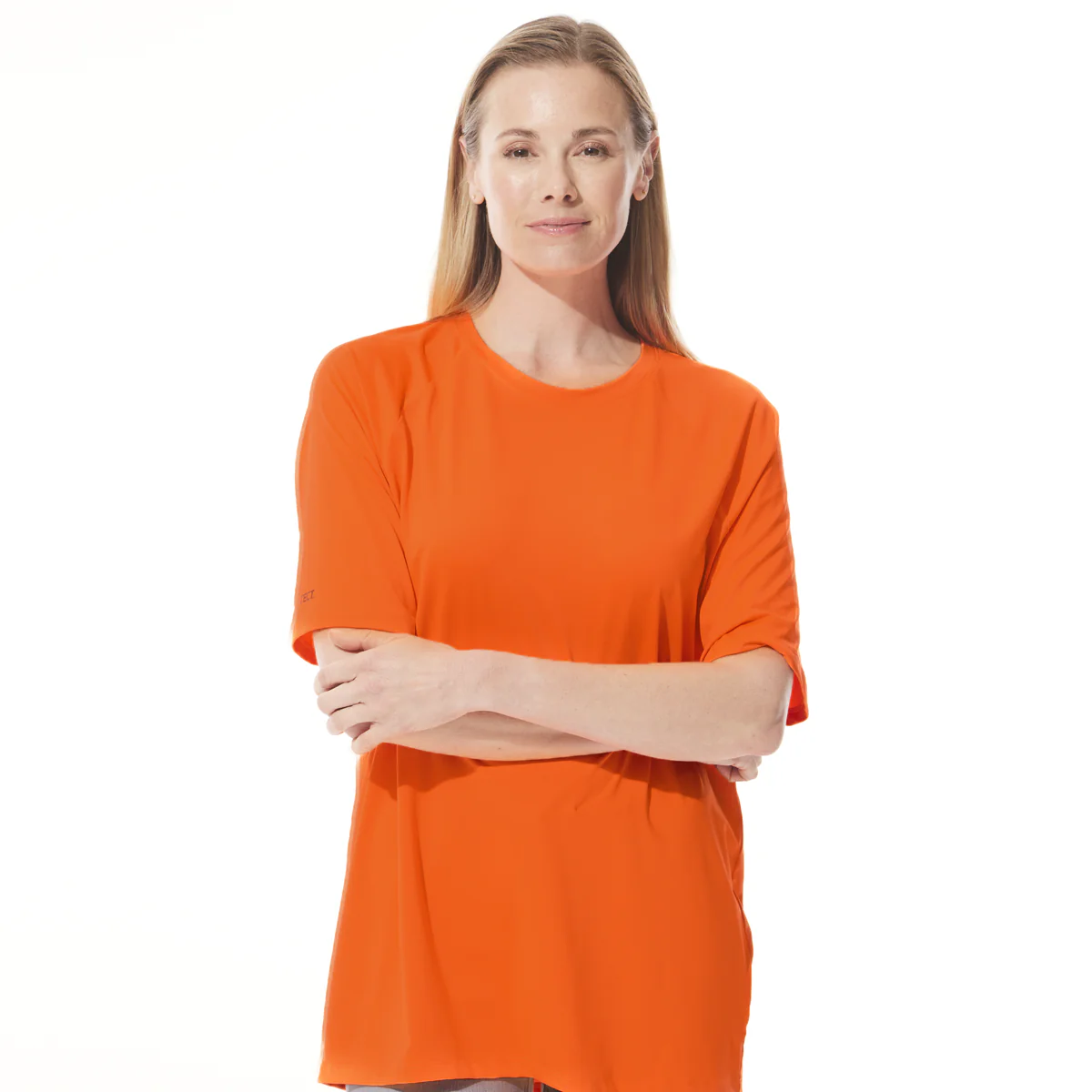 Unisex Bosun Crew Neck Short Sleeve Tee | Zone Orange - Image 3