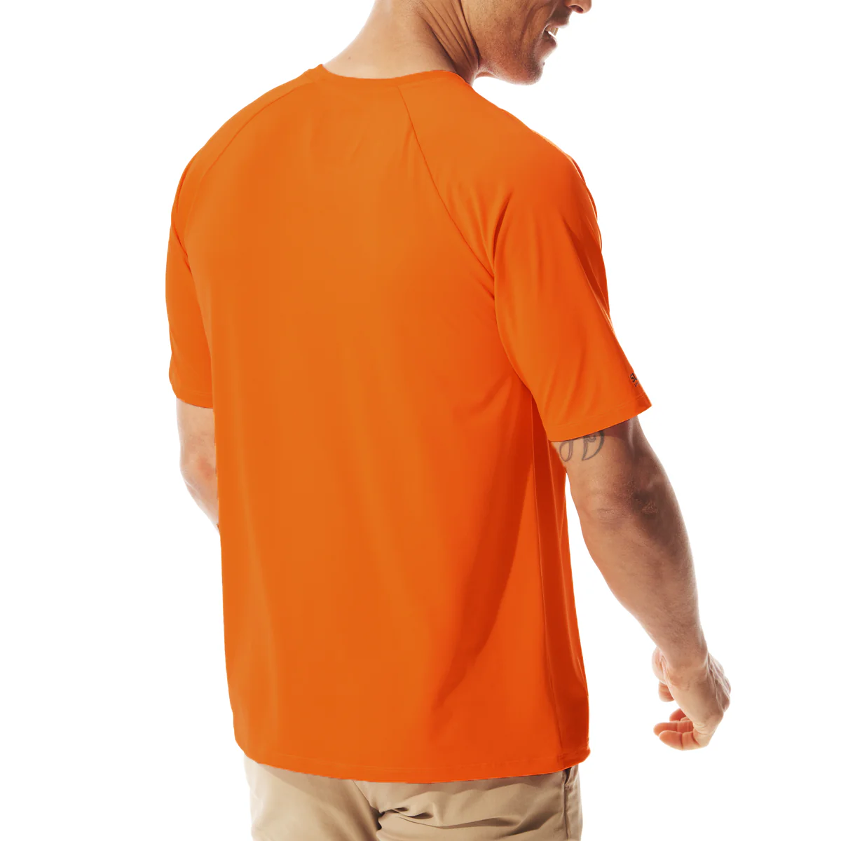 Unisex Bosun Crew Neck Short Sleeve Tee | Zone Orange - Image 4