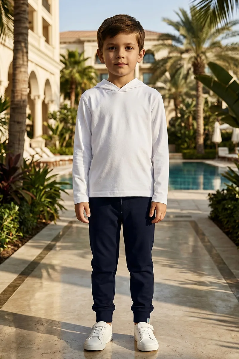 Kids' Coco Plum Long Sleeve Hoodie Pima Sol | Regular Parent - Image 2