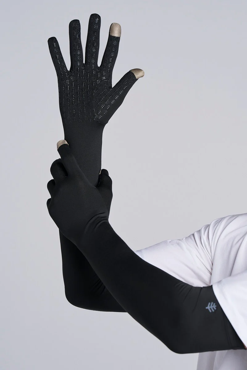 Unisex Culebra Long Full Finger Gloves | Black - Image 2