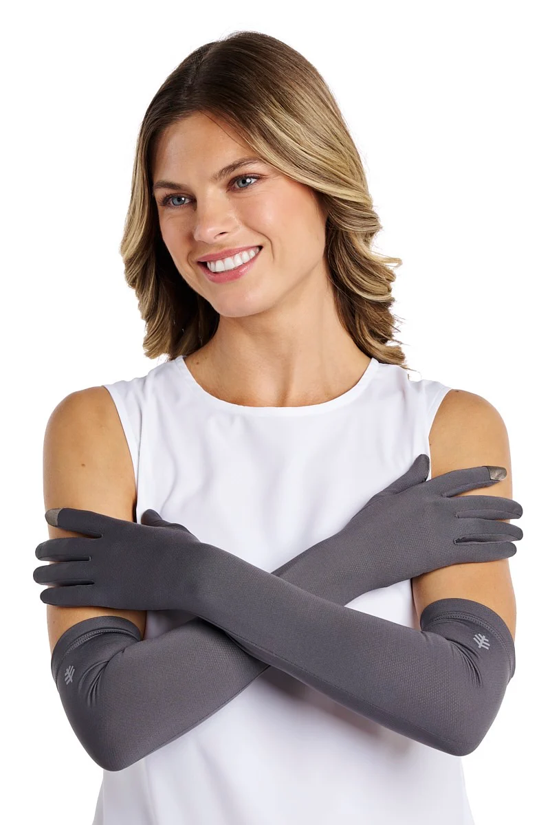 Unisex Culebra Long Full Finger Gloves | Charcoal - Image 5