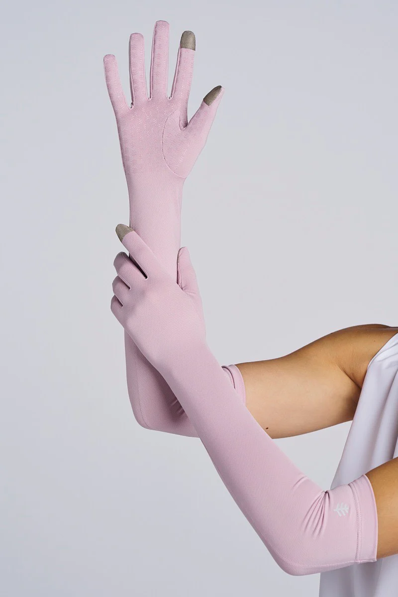 Unisex Culebra Long Full Finger Gloves | Dusty Mauve - Image 2