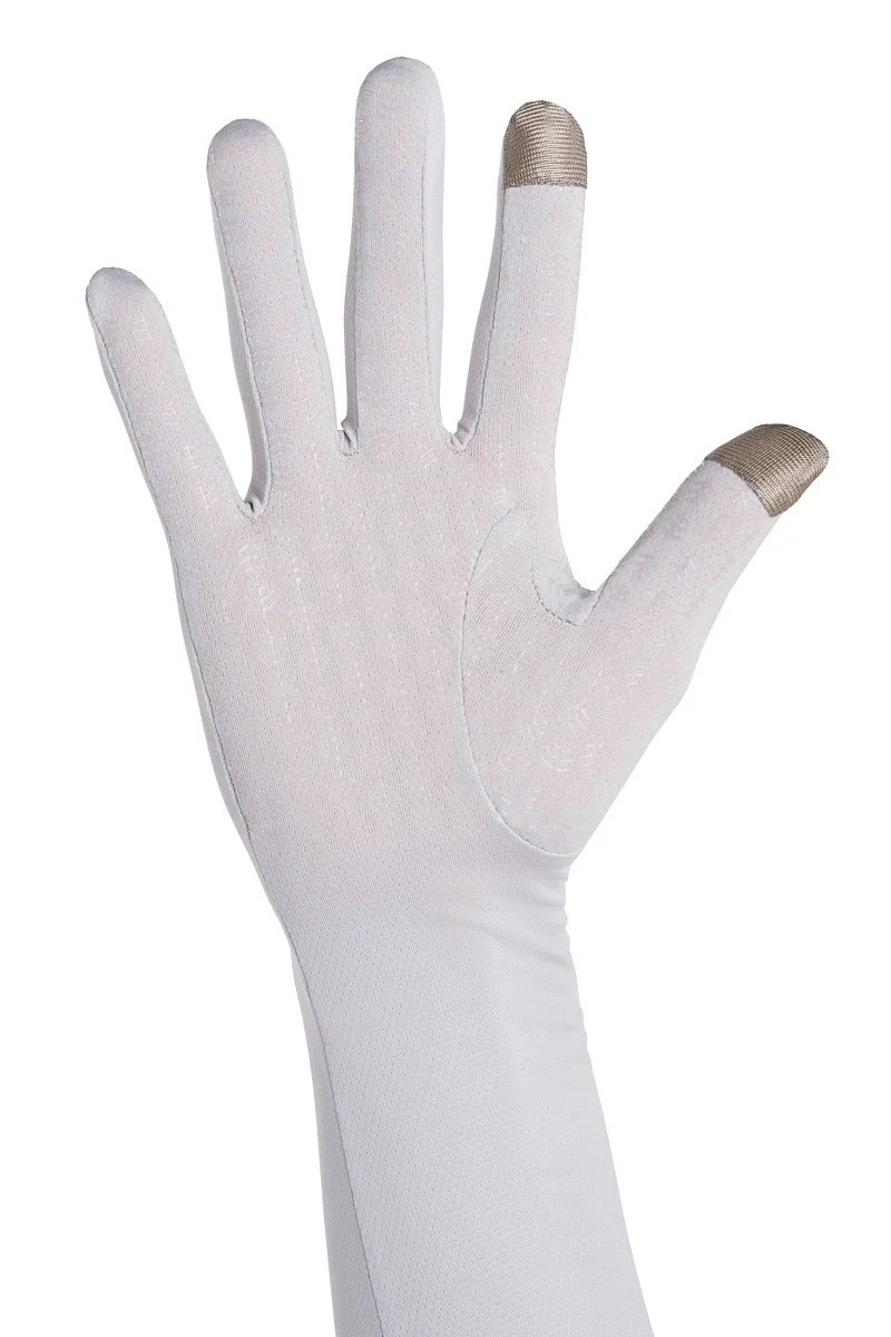 Unisex Culebra Long Full Finger Gloves | Sleek Grey - Image 5