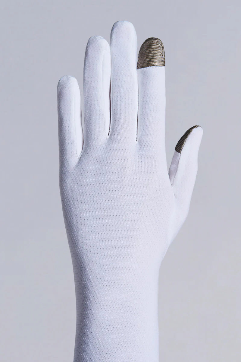 Unisex Culebra Long Full Finger Gloves | White - Image 4