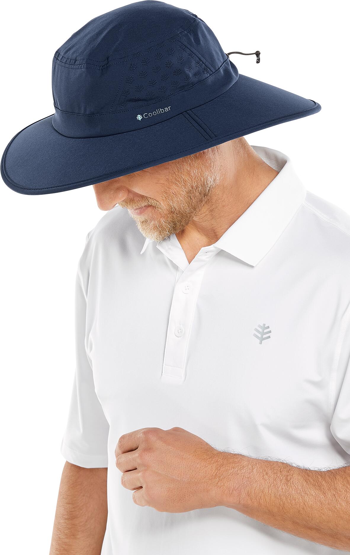 Fore Performance Golf Hat with Wide Brim | Navy - Image 2
