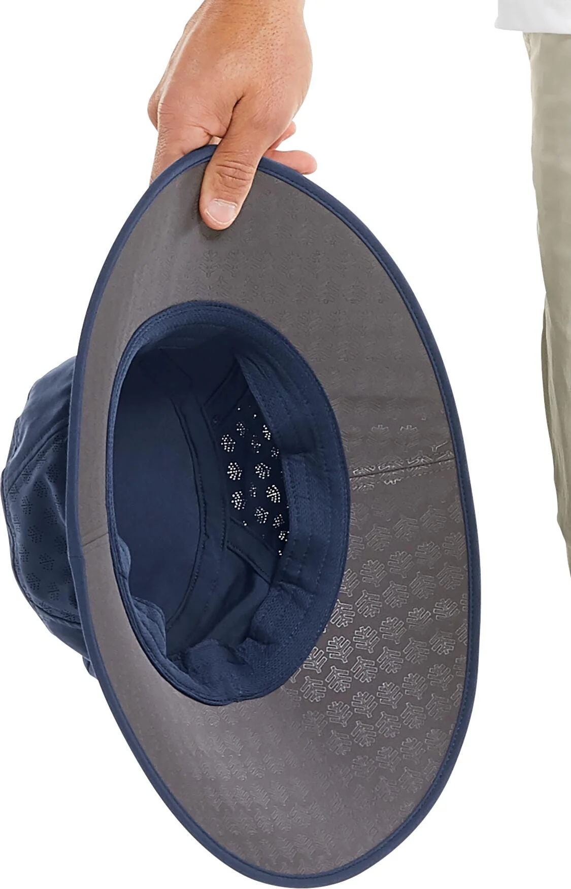 Fore Performance Golf Hat with Wide Brim | Navy - Image 3