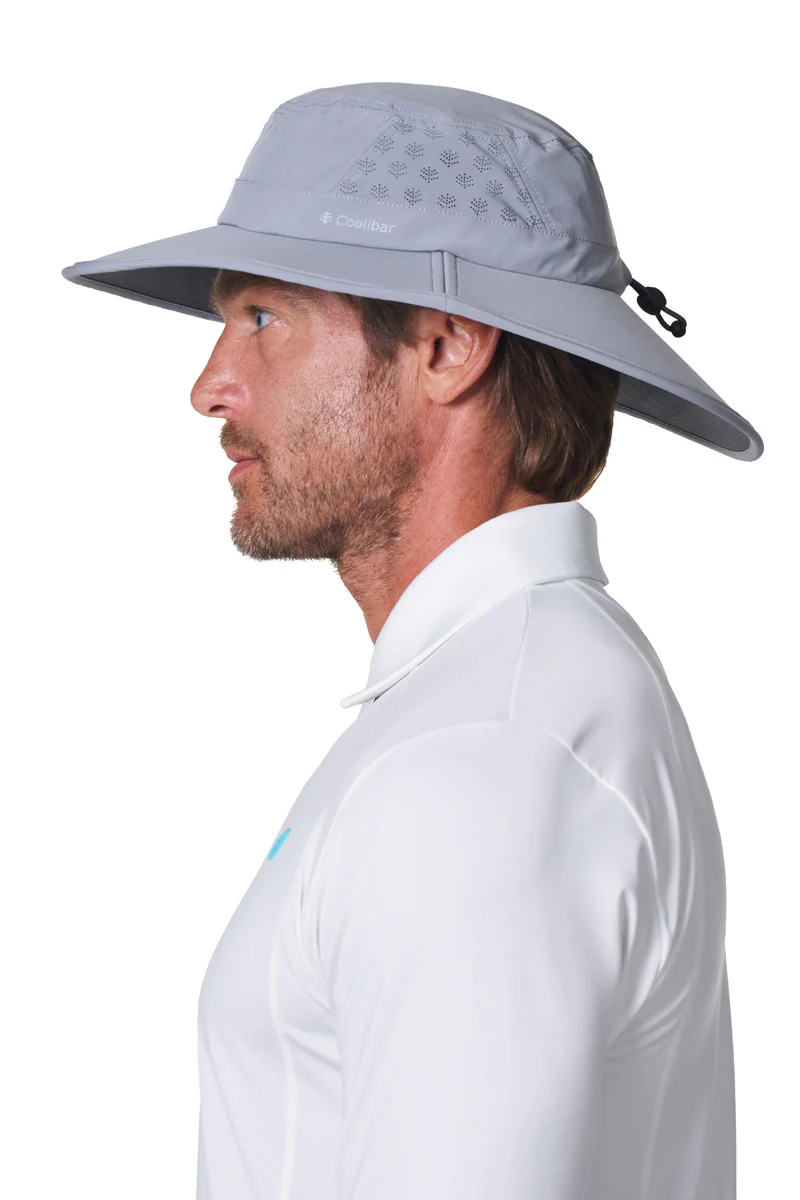 Fore Performance Golf Hat with Wide Brim | Steel Grey - Image 4