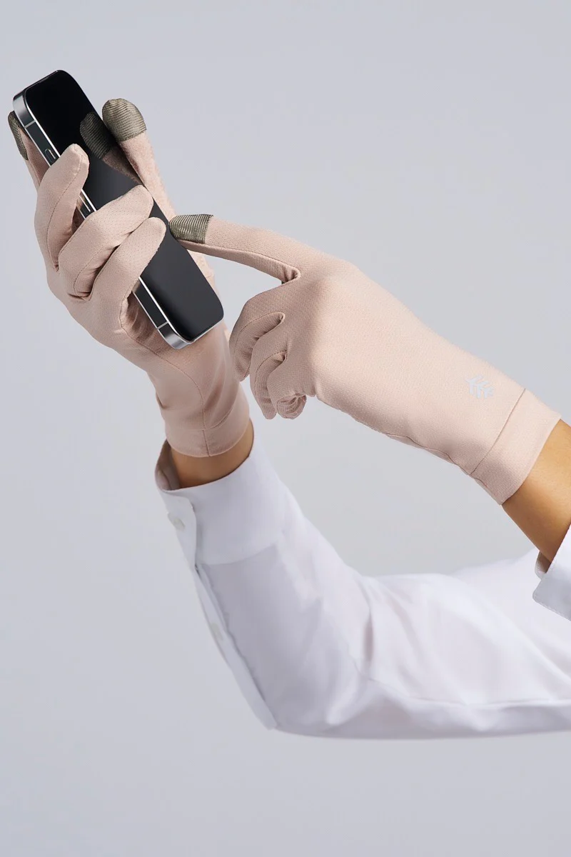 Unisex Gannett Full Finger Gloves | Beige - Image 3