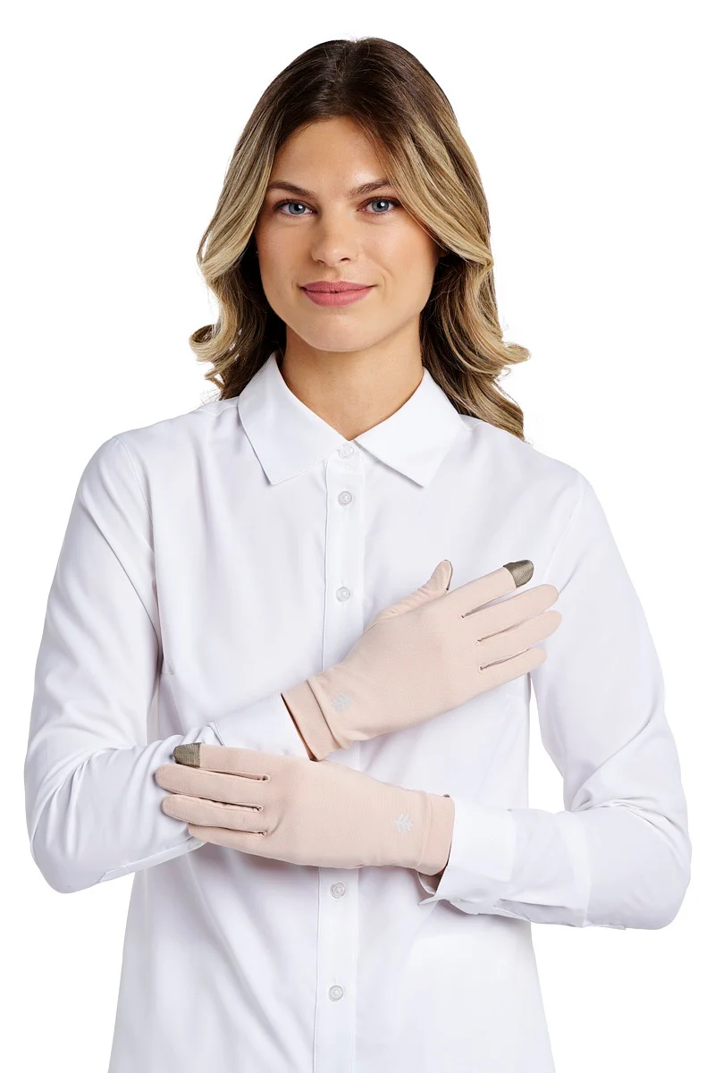 Unisex Gannett Full Finger Gloves | Beige - Image 4