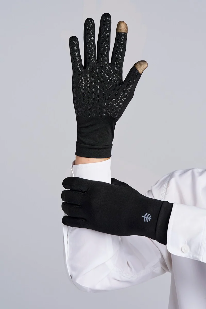 Unisex Gannett Full Finger Gloves | Black - Image 2