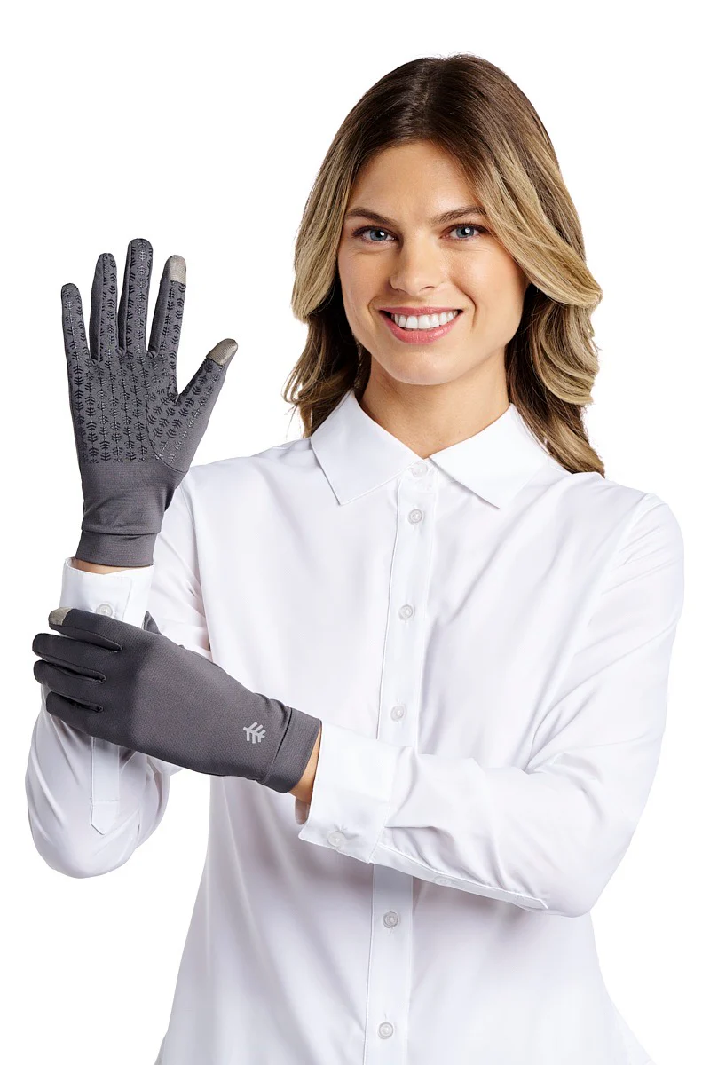 Unisex Gannett Full Finger Gloves | Charcoal - Image 4