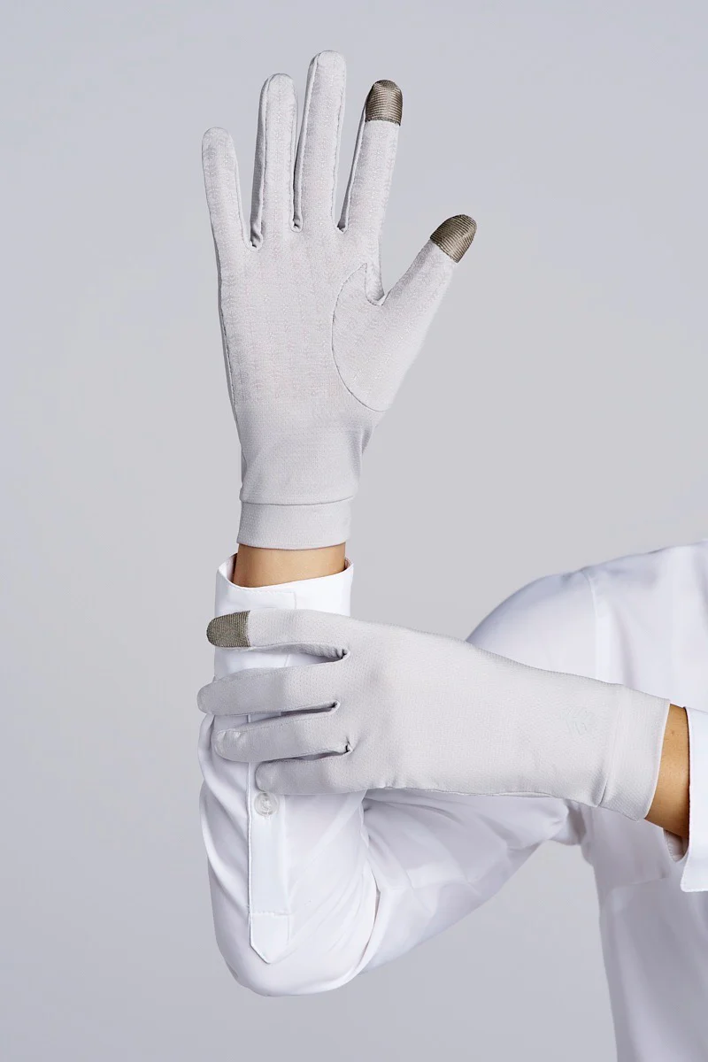 Unisex Gannett Full Finger Gloves | Sleek Grey