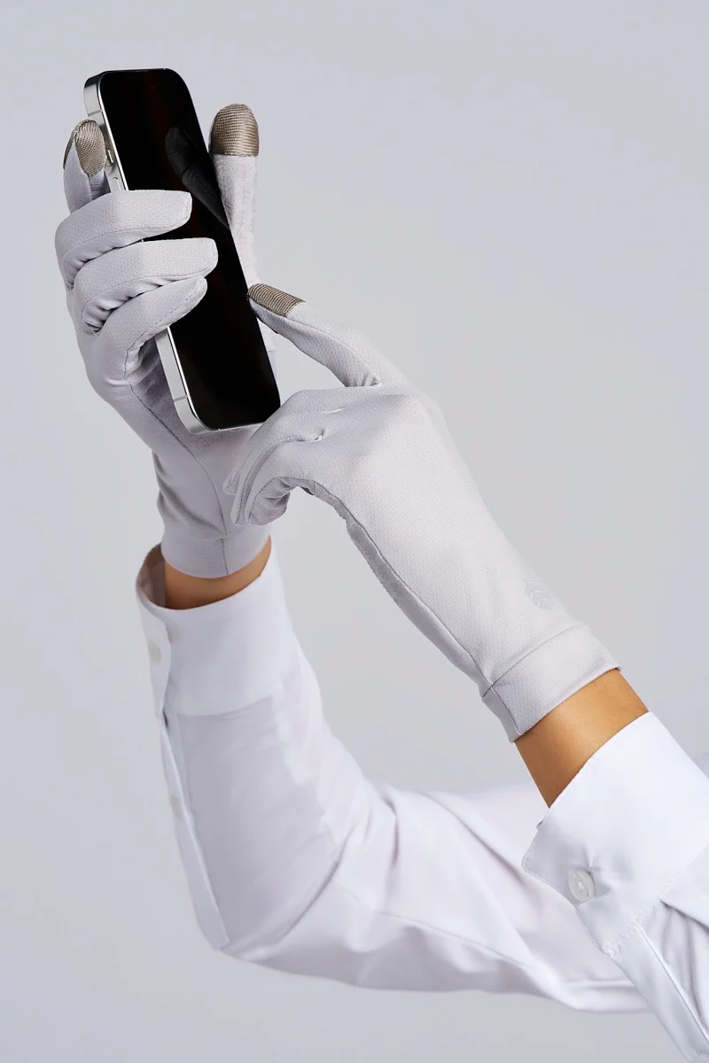 Unisex Gannett Full Finger Gloves | Sleek Grey - Image 3