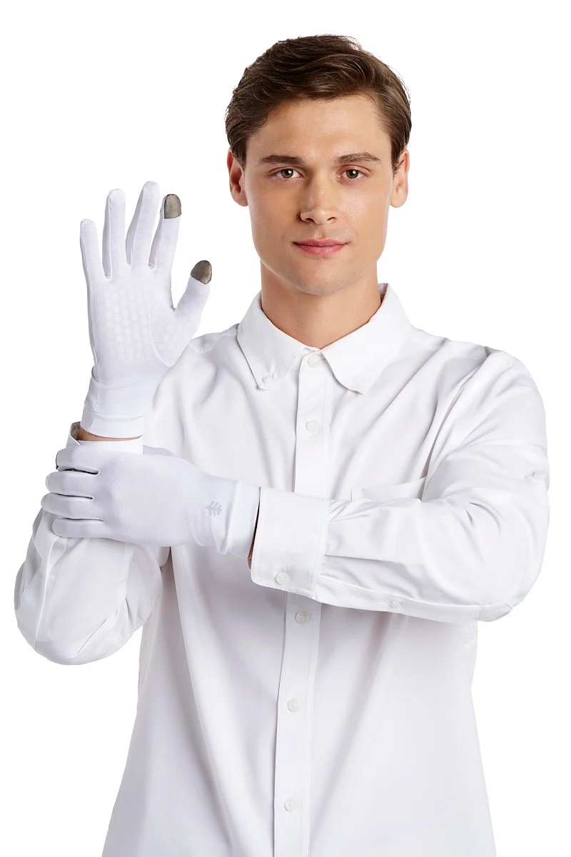 Unisex Gannett Full Finger Gloves | White - Image 5