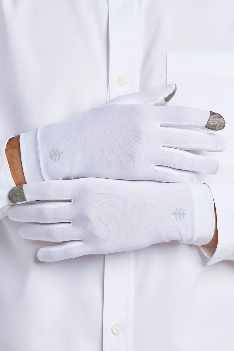 Unisex Gannett Full Finger Gloves | White - Image 6