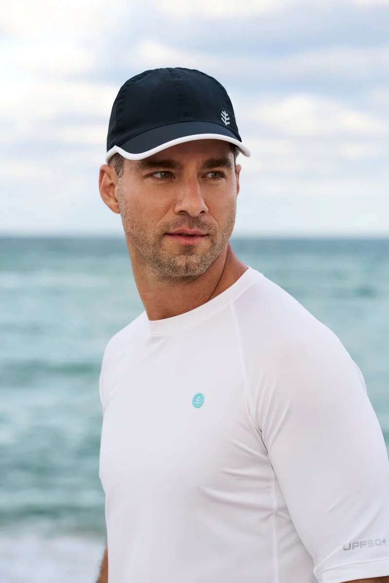 Unisex Lenny Adjustable Sports Cap | Black/White - Image 2