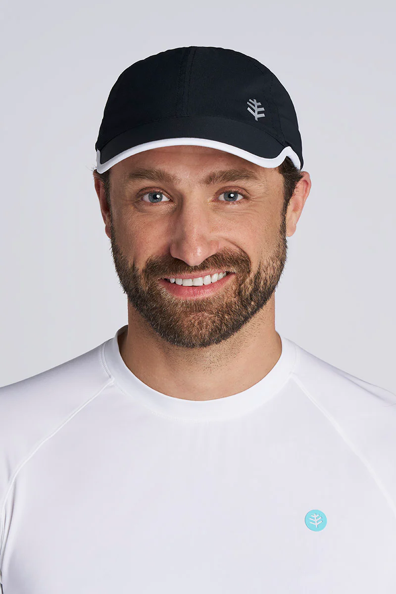 Unisex Lenny Adjustable Sports Cap | Black/White - Image 3