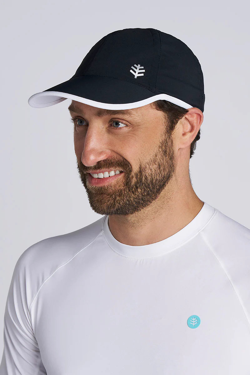 Unisex Lenny Adjustable Sports Cap | Black/White - Image 4