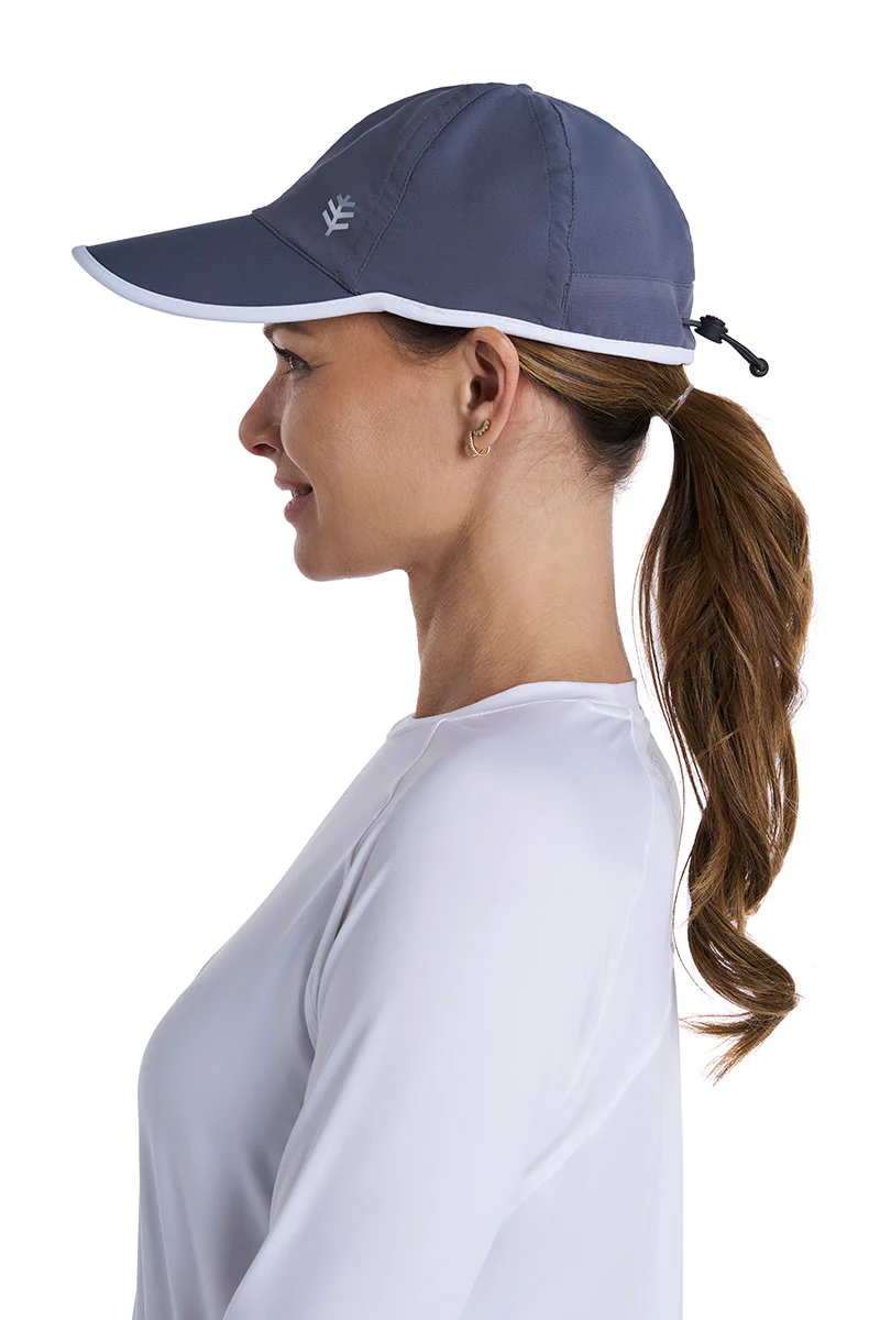 Unisex Lenny Adjustable Sports Cap | Carbon/White - Image 10