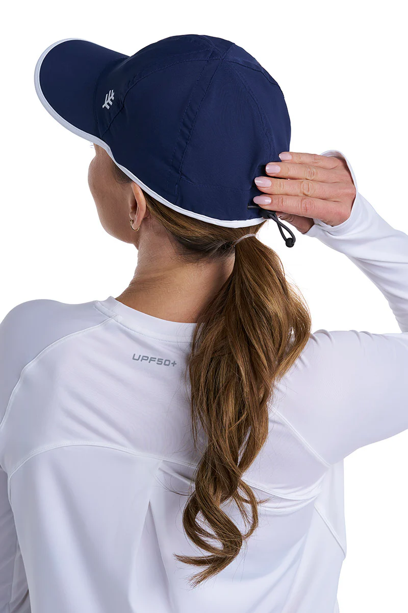 Unisex Lenny Adjustable Sports Cap | Navy/White - Image 10
