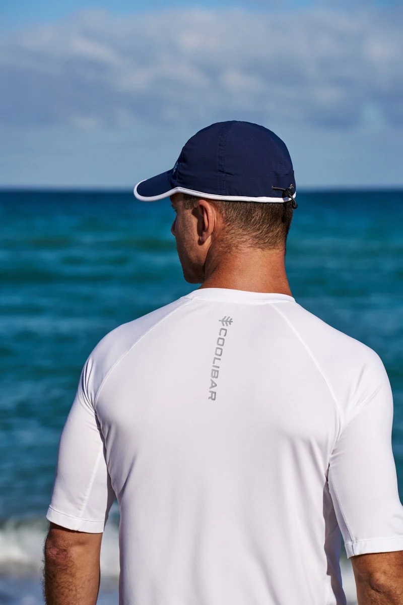 Unisex Lenny Adjustable Sports Cap | Navy/White - Image 2