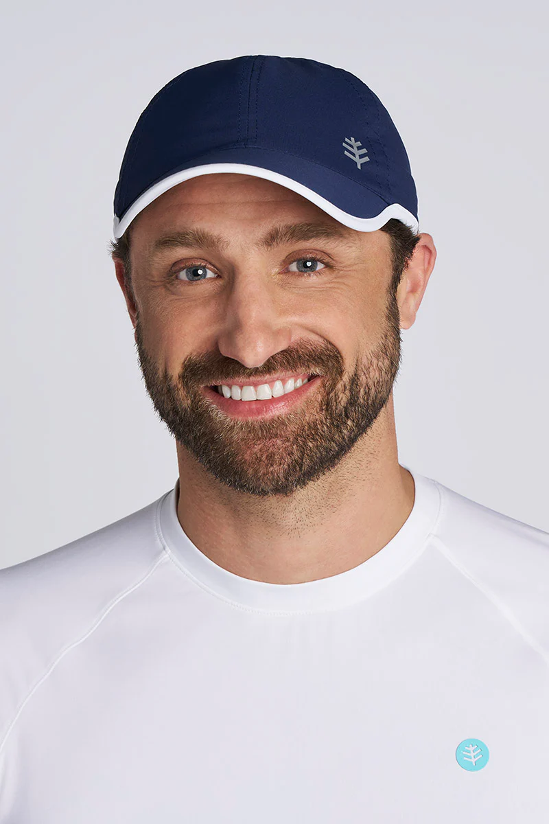 Unisex Lenny Adjustable Sports Cap | Navy/White - Image 3