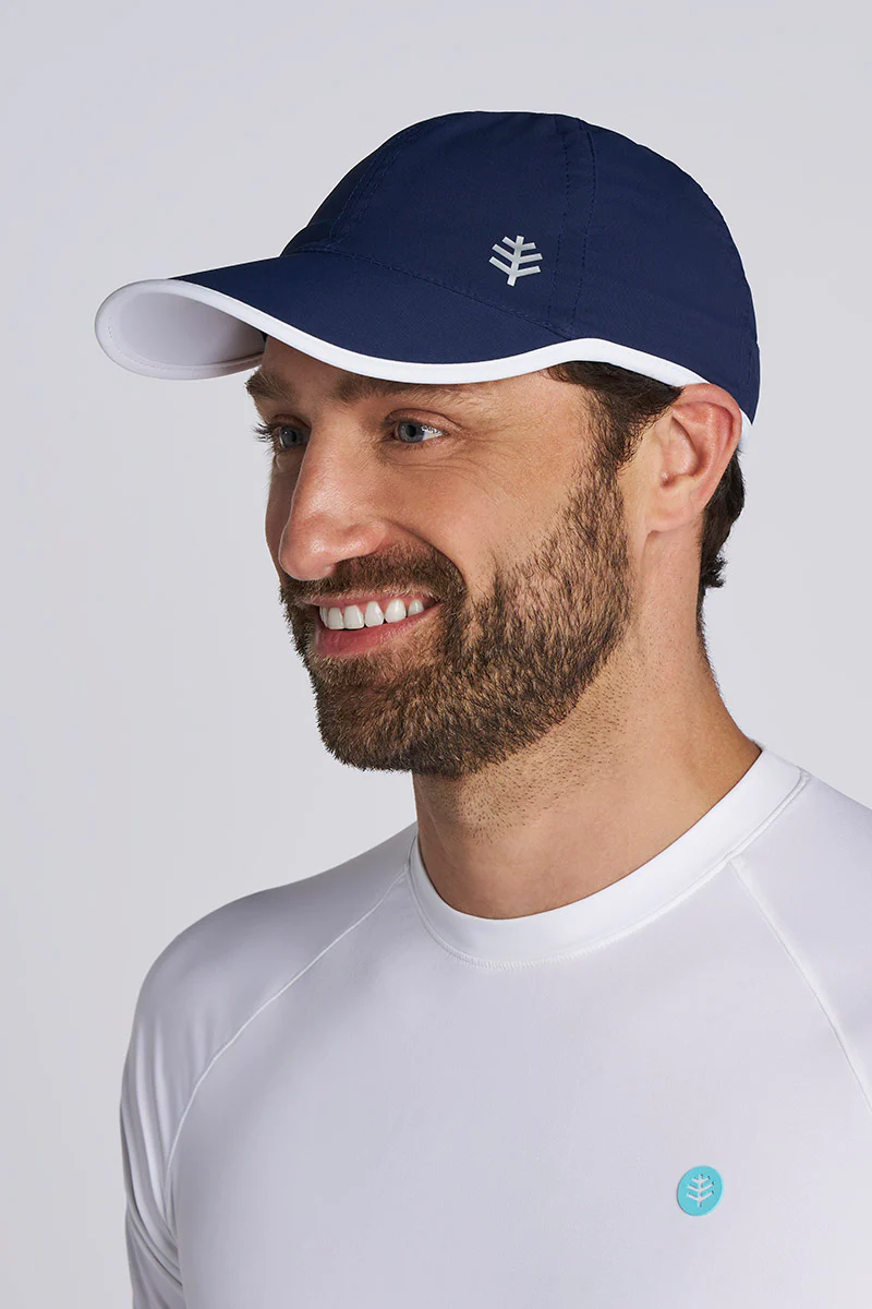 Unisex Lenny Adjustable Sports Cap | Navy/White - Image 4