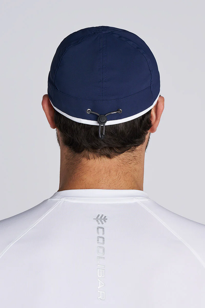 Unisex Lenny Adjustable Sports Cap | Navy/White - Image 5