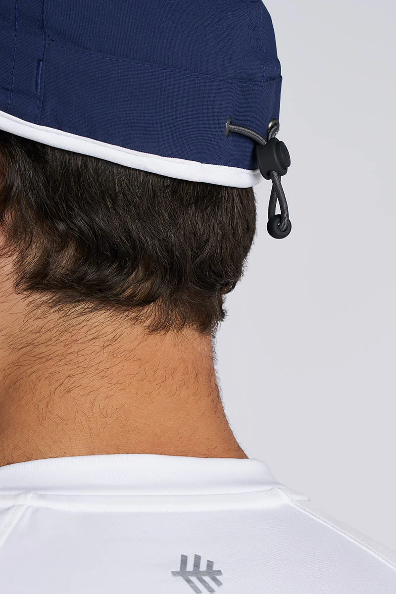 Unisex Lenny Adjustable Sports Cap | Navy/White - Image 6