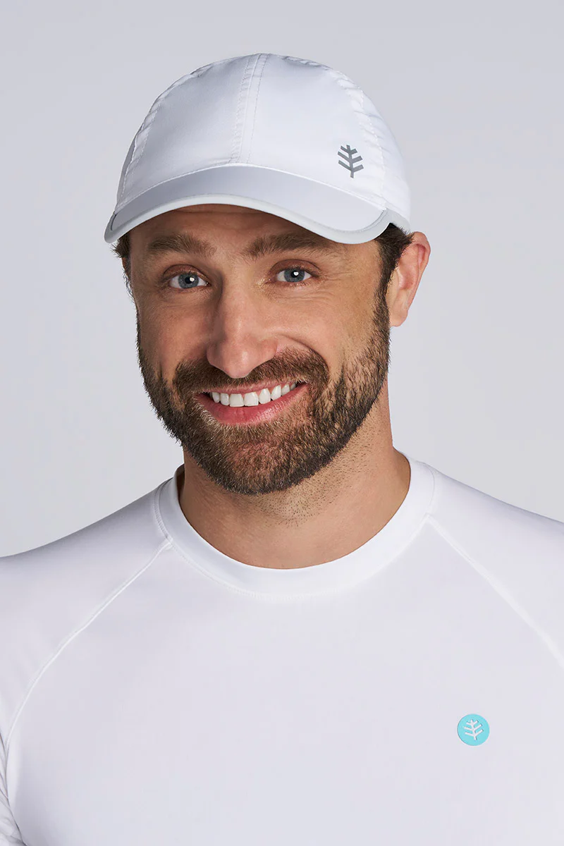 Unisex Lenny Adjustable Sports Cap | White/Silver - Image 3