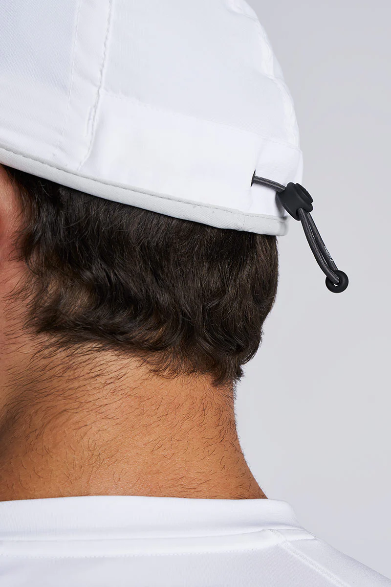 Unisex Lenny Adjustable Sports Cap | White/Silver - Image 6
