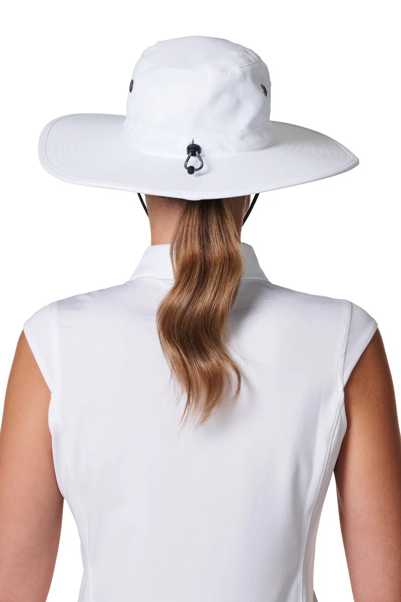 Leo Shapeable Wide Brim Hat | White/Carbon - Image 4