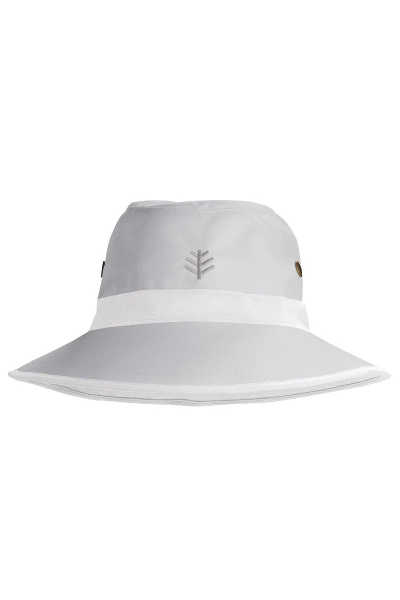 Unisex Matchplay Wide Brim Golf Hat | Silver/White - Image 6