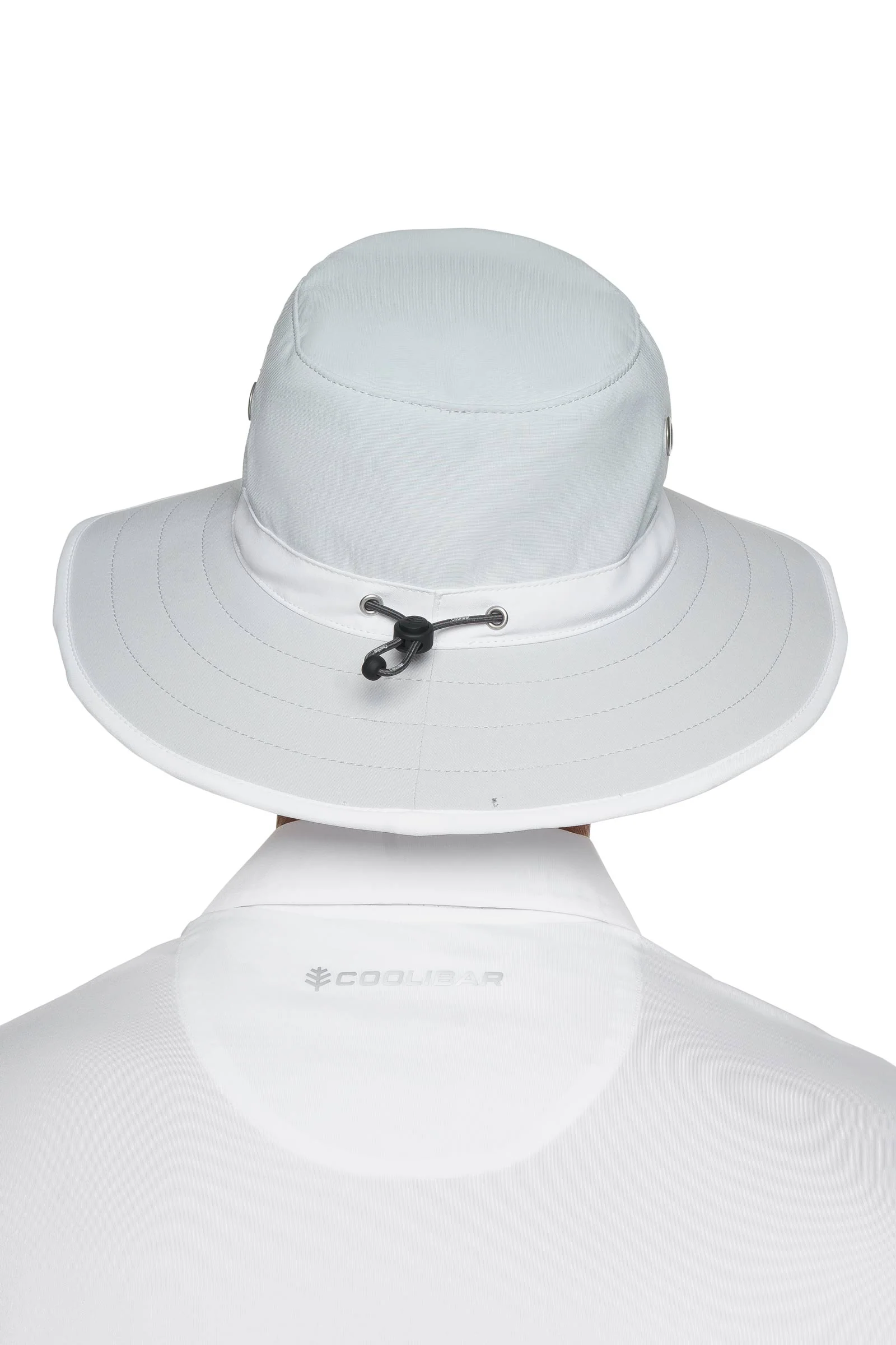 Unisex Matchplay Wide Brim Golf Hat | Silver/White - Image 5
