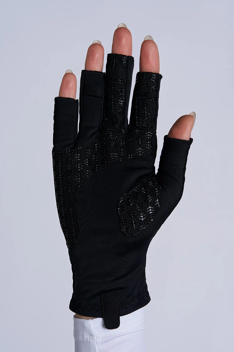 Unisex MaxShield Multi-Sport Fingerless Gloves | Black - Image 3